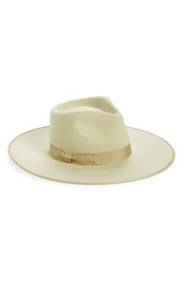 Lack of Color Wool Felt Rancher Hat in Pistachio Green