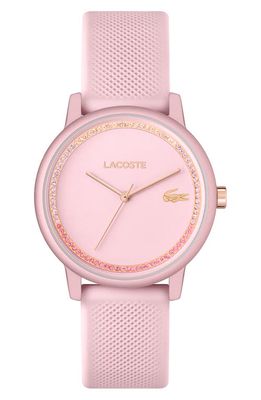 Lacoste 12.12 Go Silicone Strap Watch, 36mm in Pink M-O-P 