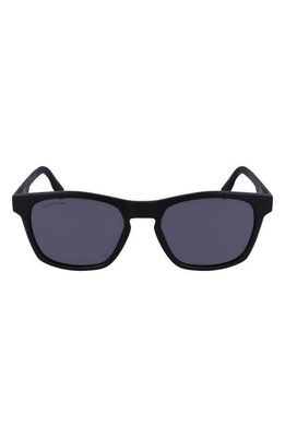 Lacoste 54mm Modified Rectangular Sunglasses in Matte Black