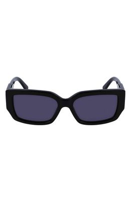 Lacoste 55mm Rectangular Sunglasses in Black