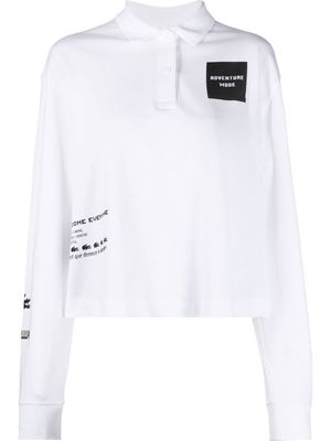 Lacoste Adventure Mode-print polo shirt - White