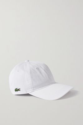 Lacoste - Appliquéd Cotton-twill Baseball Cap - White
