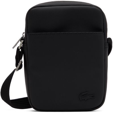 Lacoste Black Vertical Camera Bag