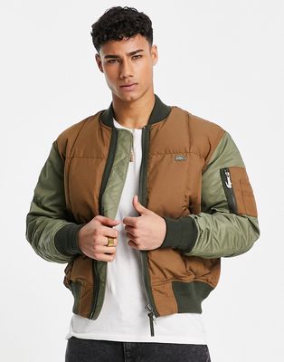 Lacoste bomber jacket-Brown