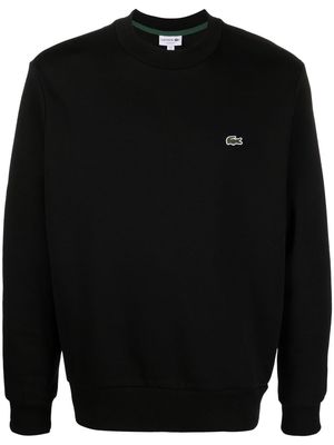 Lacoste chest logo-patch detail sweatshirt - Black