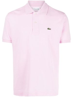 Lacoste chest logo-patch polo shirt - Pink