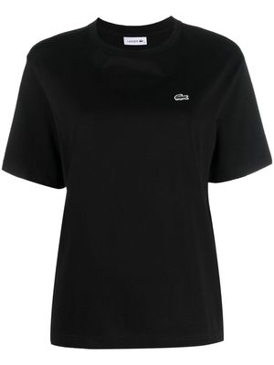 Lacoste chest logo-patch T-shirt - Black
