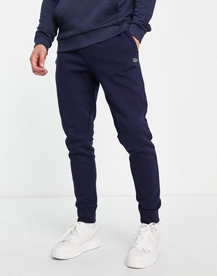Lacoste cotton sweatpants in navy
