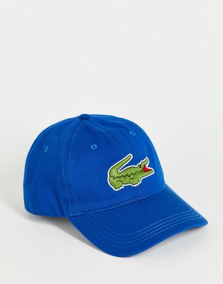 Lacoste croc logo baseball cap-Blues