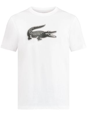 Lacoste crocodile-print jersey T-shirt - White