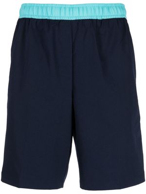 Lacoste elasticated-waist track shorts - Blue
