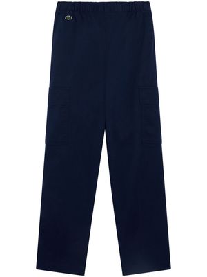 Lacoste elasticated-waist trousers - Blue