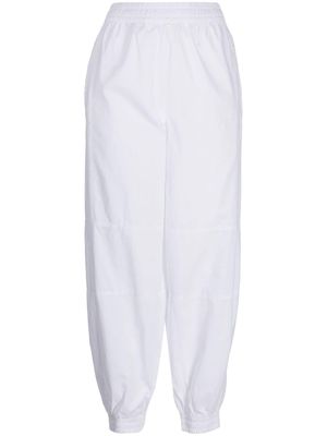 Lacoste elasticated-waistband cotton track pants - White
