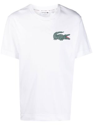 Lacoste embroidered-logo crew-neck T-shirt - White