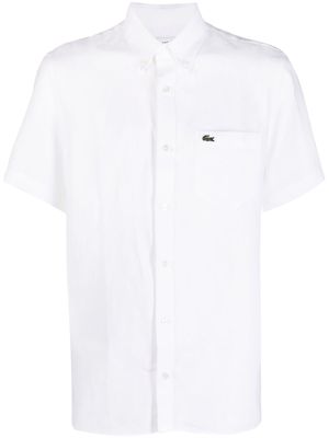 Lacoste embroidered logo short-sleeve shirt - White