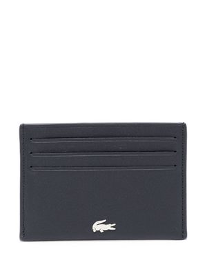 Lacoste Fitzgerald logo-plaque leather cardholder - Blue