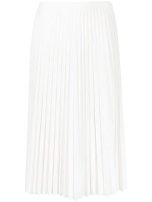 Lacoste fully-pleated midi-skirt - White