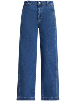 Lacoste high-rise straight-leg jeans - Blue