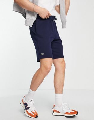 Lacoste jersey shorts in navy