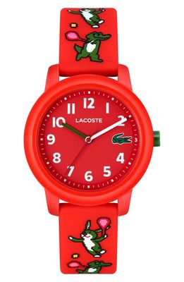 Lacoste Kids' 12.12 Lunar New Year Silicone Strap Watch