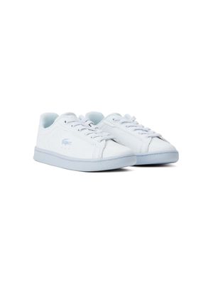 Lacoste Kids Carnaby Pro logo-print sneakers - White