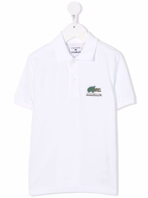 Lacoste Kids Minecraft organic cotton polo shirt - White