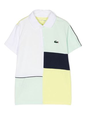 Lacoste Kids piqué-weave tennis polo shirt - Multicolour