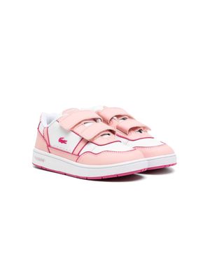 Lacoste Kids T-clip colour-block sneakers - Pink