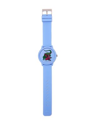 Lacoste Kids x Netflix logo-print watch - Blue