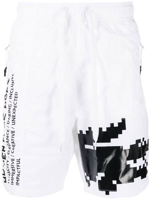 Lacoste L!VE x Minecraft bermuda shorts - White