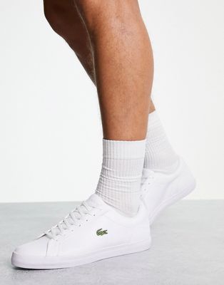 Lacoste lerond BL21 sneakers in white leather