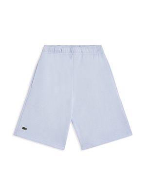 Lacoste logo-appliqué cotton track shorts - Blue