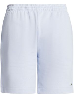 Lacoste logo-appliqué fleece shorts - Blue