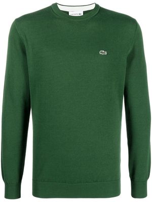 Lacoste logo-appliqué Knit sweatshirt - Green
