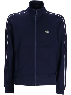 Lacoste logo-appliqué side-stripe sweatshirt - Blue