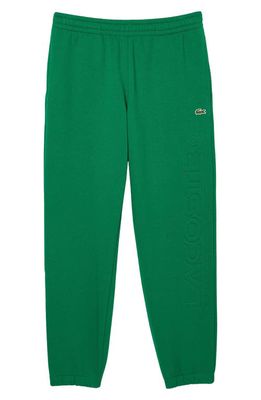 Lacoste Logo Embossed Sweatpants in Cnq Roquette