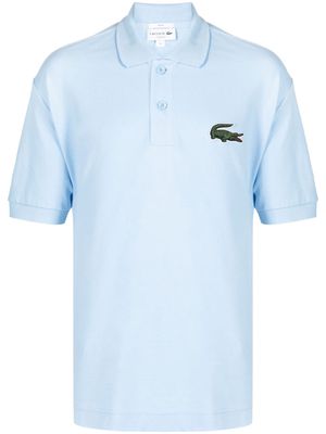 Lacoste logo-embroidered cotton polo shirt - Blue