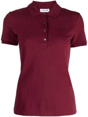 Lacoste logo-embroidered cotton polo shirt