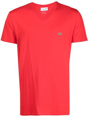Lacoste logo-embroidered cotton T-shirt
