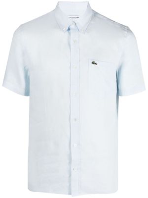Lacoste logo-embroidered shortsleeved shirt - Blue