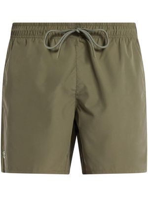 Lacoste logo-embroidered swim shorts - Green