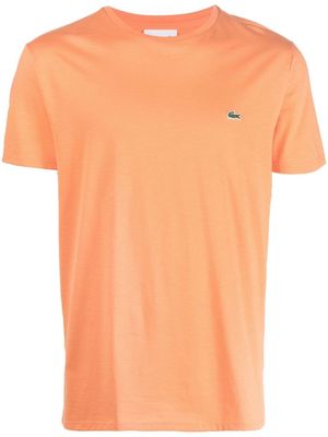 Lacoste logo-embroidered T-shirt - Orange