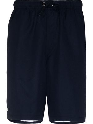 Lacoste logo-embroidered track shorts - Blue