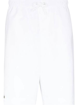 Lacoste logo-embroidered track shorts - White