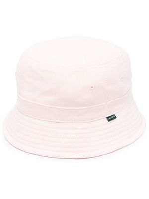 Lacoste logo-patch bucket hat - Pink