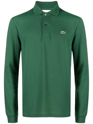 Lacoste logo-patch cotton polo shirt - Green