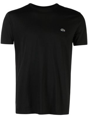 Lacoste logo-patch cotton T-shirt - Black