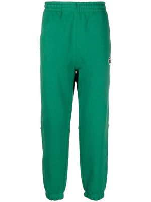Lacoste logo-patch cotton track pants - Green