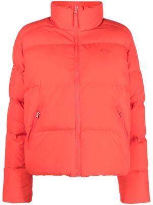 Lacoste logo-patch down puffer jacket - Red
