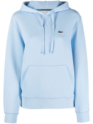 Lacoste logo patch hoodie - Blue